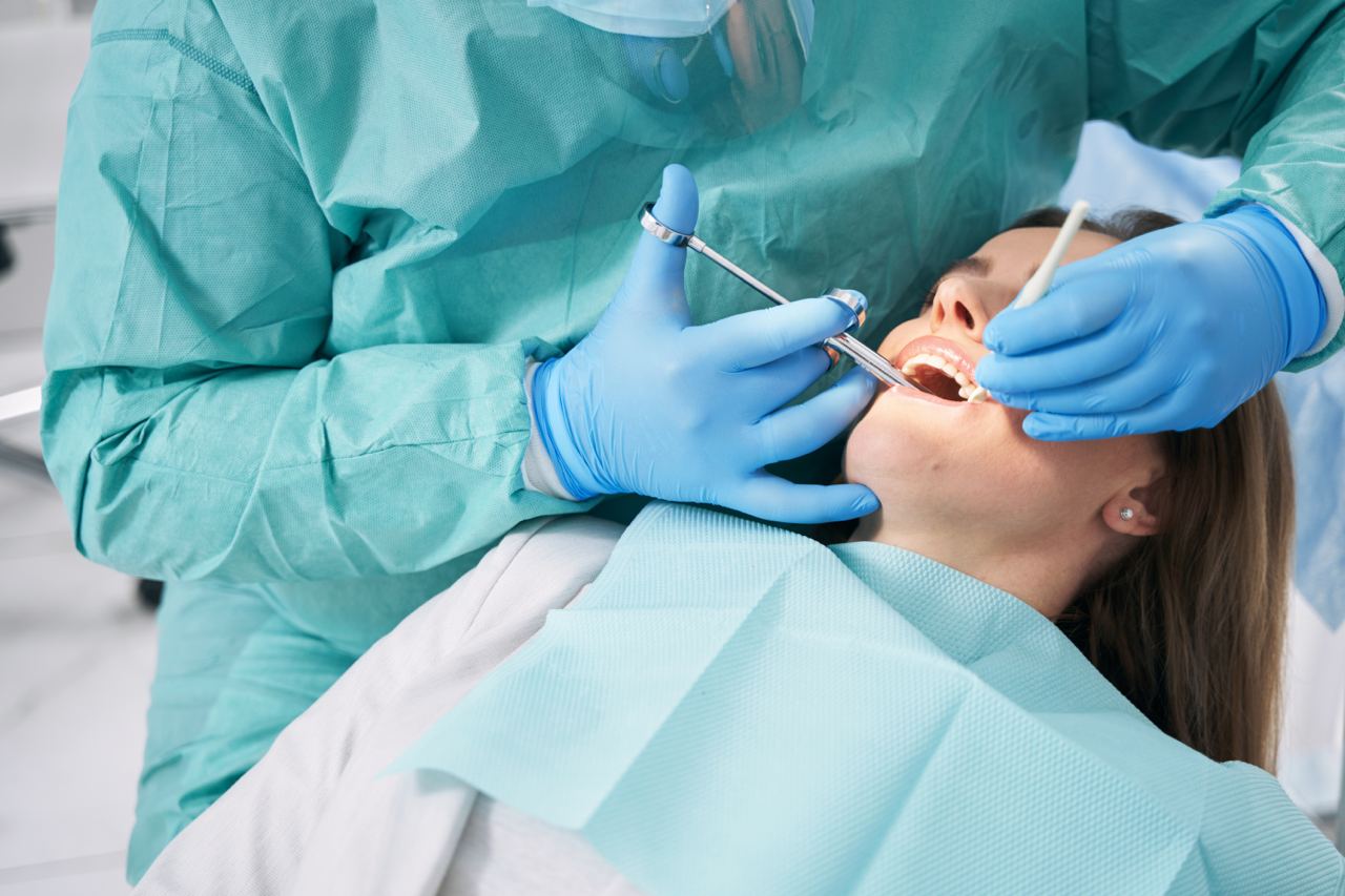 Woman receiving dental treatment with oral sedation at Rosemary Heights Dental in Surrey, BC
